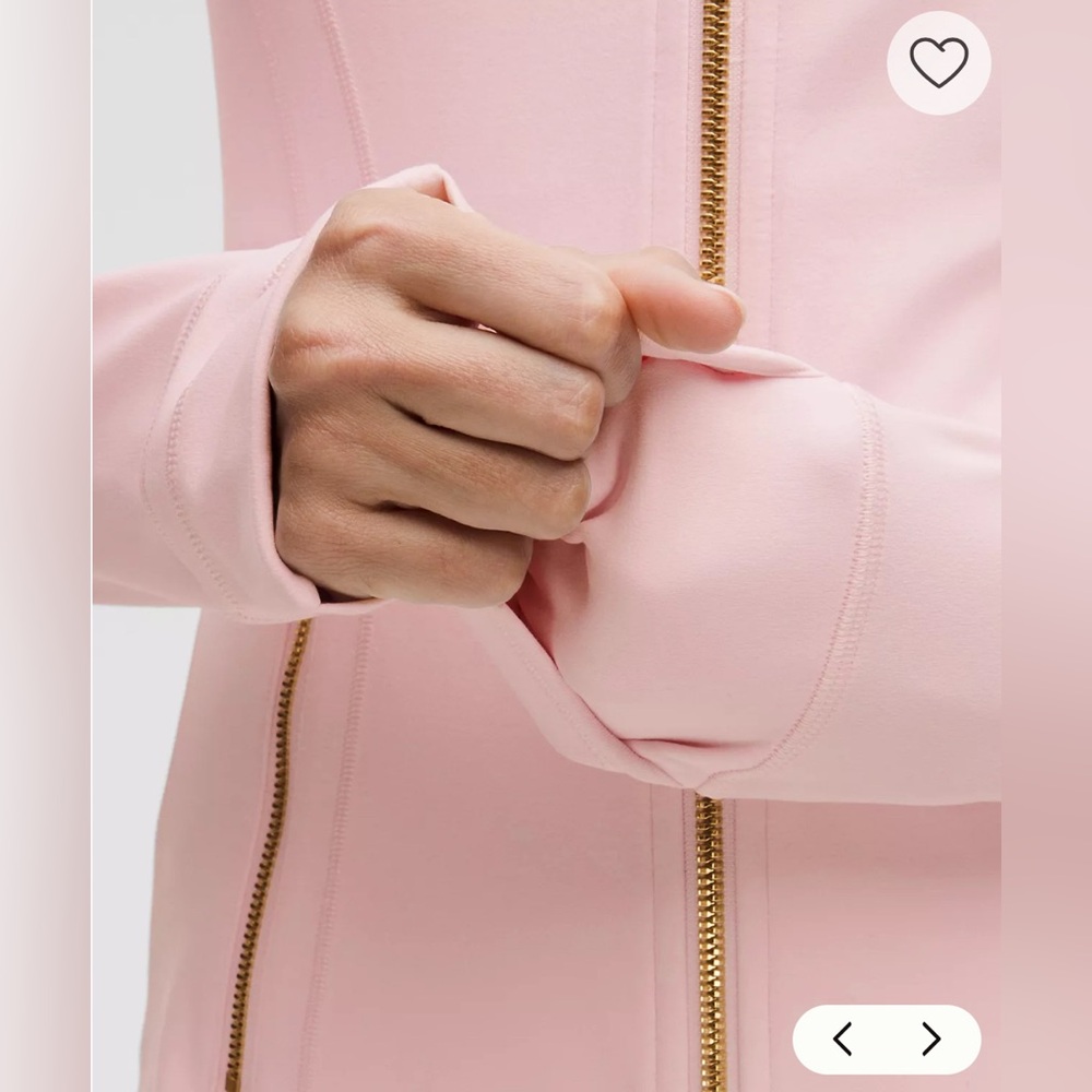 NWT Lululemon Define Jacket Nulu Blissful Pink/Gold/Gold Size 6 - Picture 6 of 13